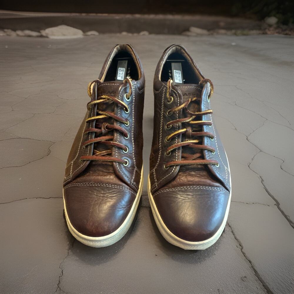 H.S. TRASK Men’s 8 M BISON Leather Casual Shoes Rigby Sneakers
